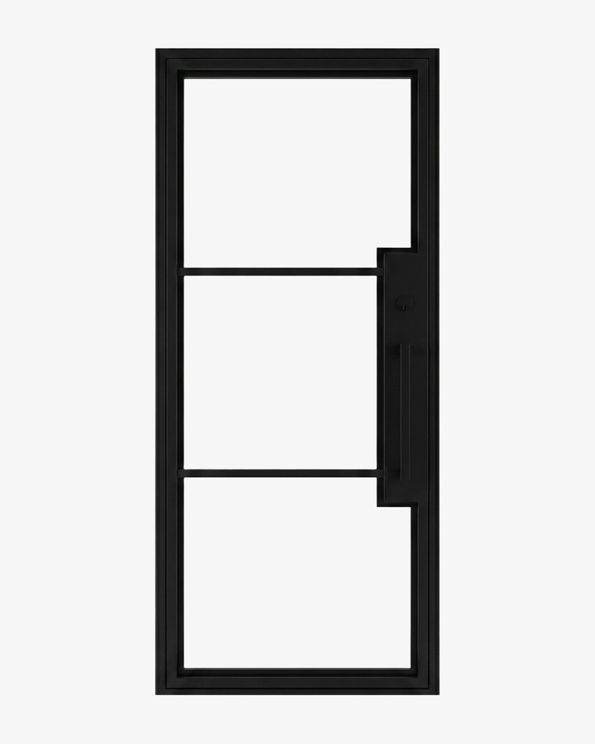 R2 D17 SINGLE DOOR BLACK 37.5X82 LHIN - Image 3