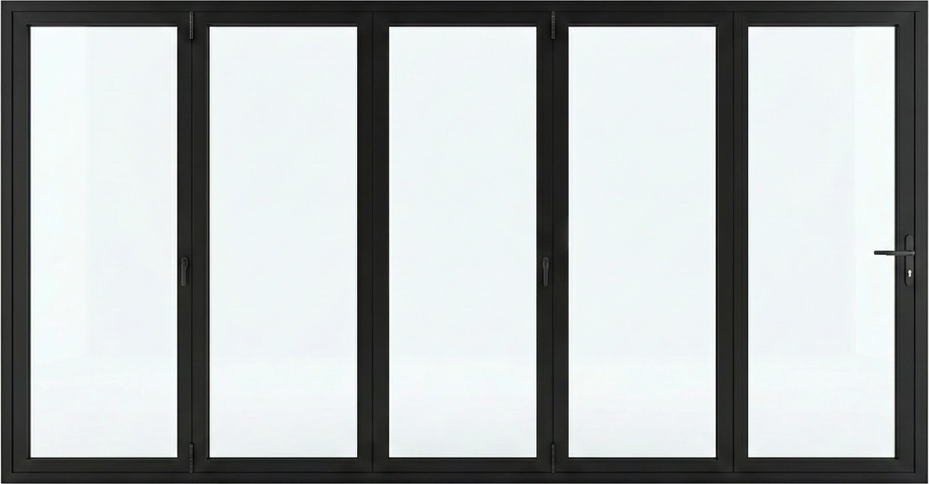 ST22 L770 Stock aluminum bifold Door 5 192X96 - Image 3