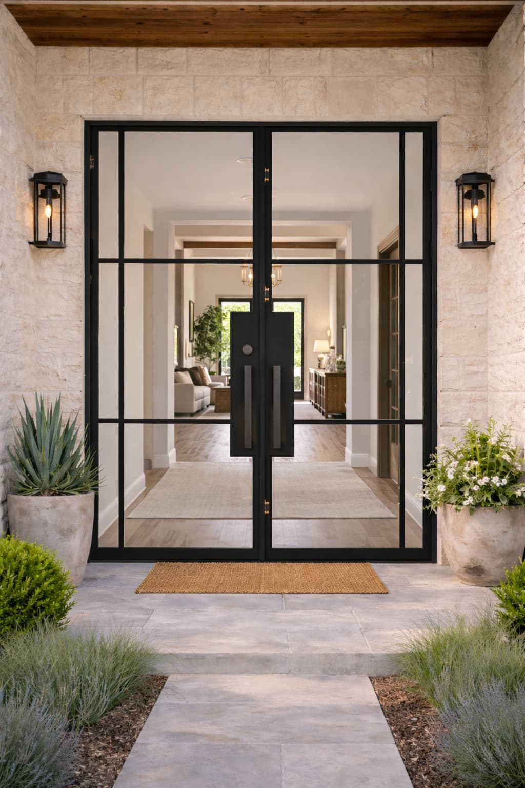 FF7 C31 3 Lite w vertical divider 72x98 Clear LHI - Image 2
