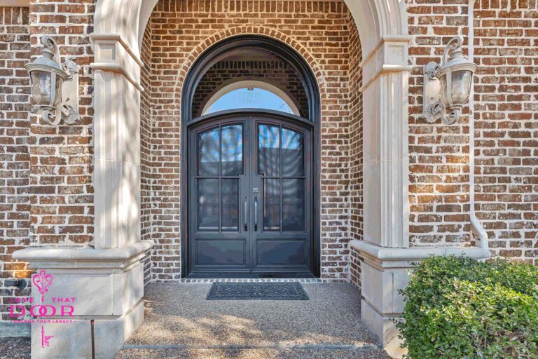 Eyebrow Double Door with Transom