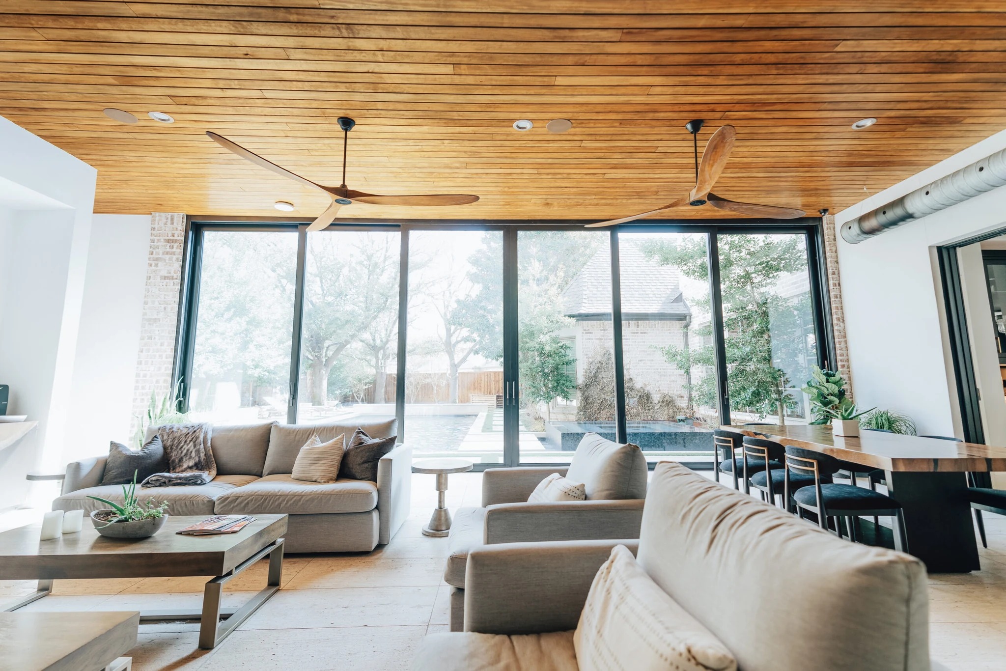 Aluminum four panel lift and slide patio door