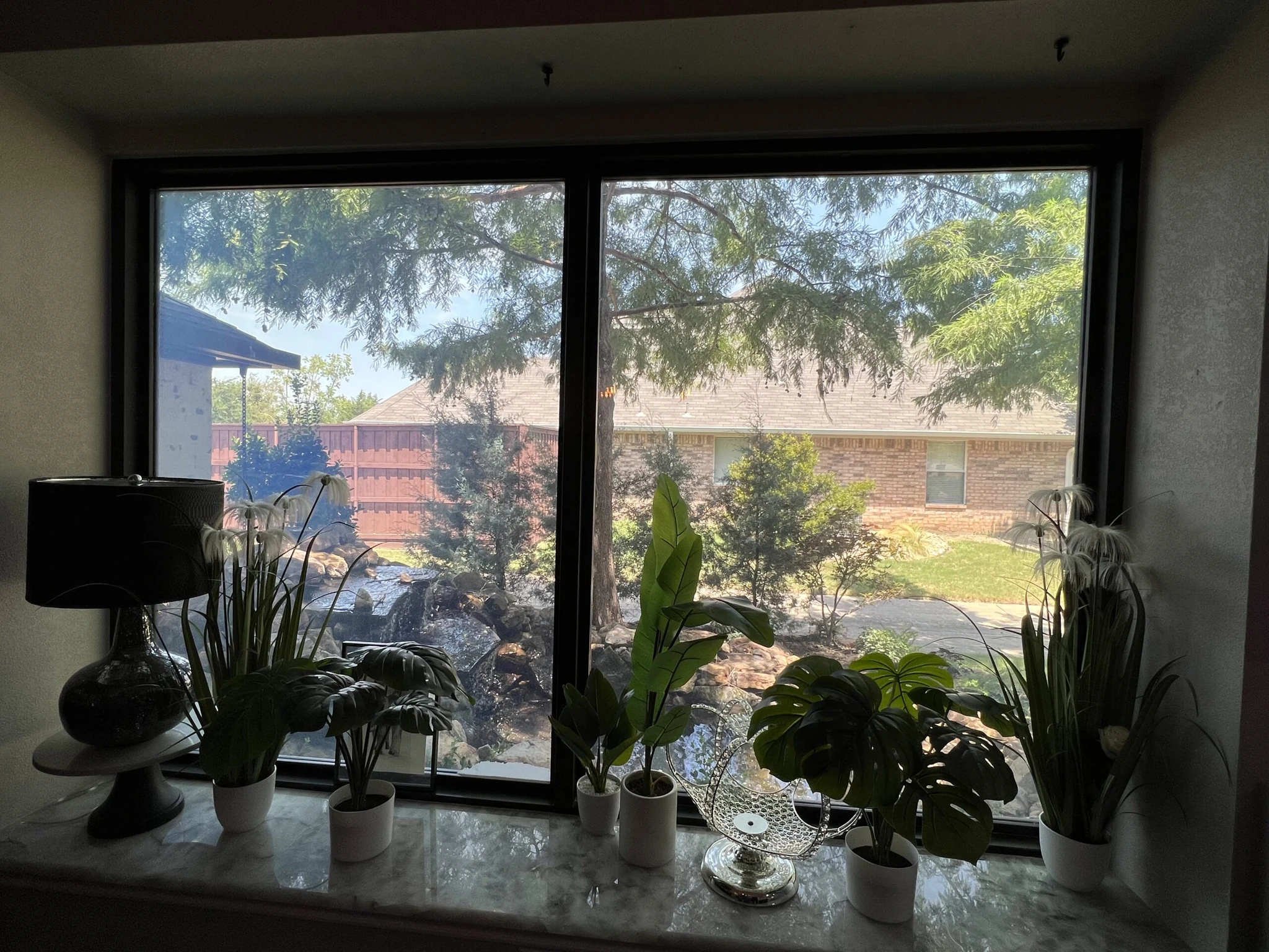 Black aluminum window