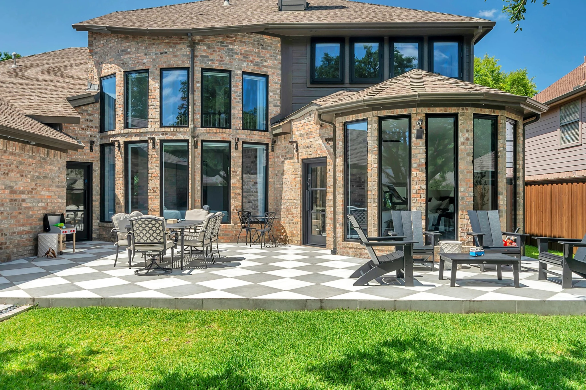 Black aluminum windows and doors