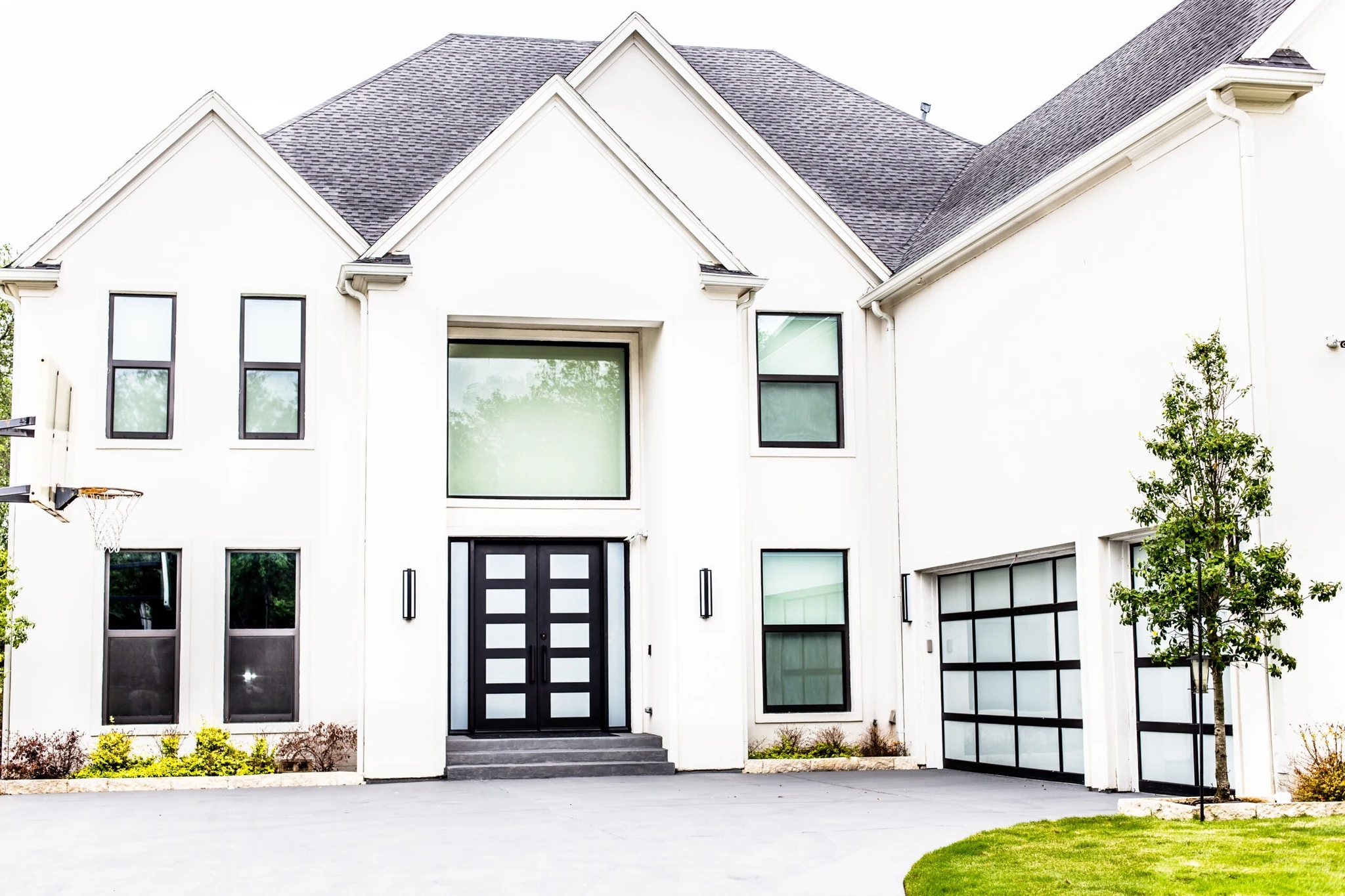 Black aluminum windows and doors